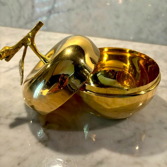Brass Apple Box - Vintage - Picture 5 of 5